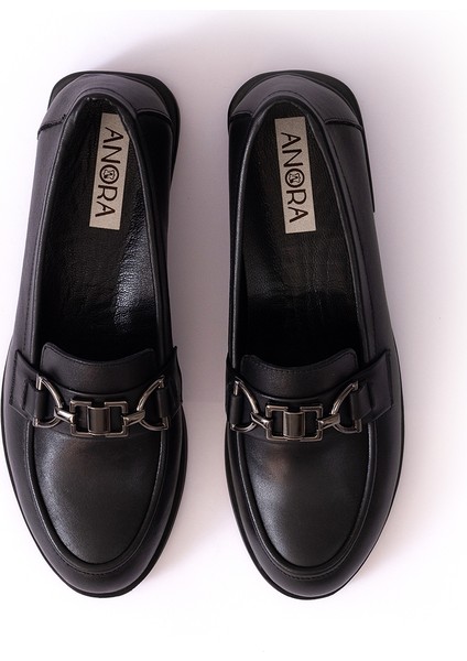 Hakiki Deri Loafer Kadın Ayakkabısı 25KWSCL2534 fırsatları