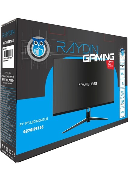 G270IPS165, 27", 1ms, 165hz, Full Hd, Hdmı, Dp, Usb, Hoparlör, IPS Led, Frameless, Freesync Gaming Monitör modelleri