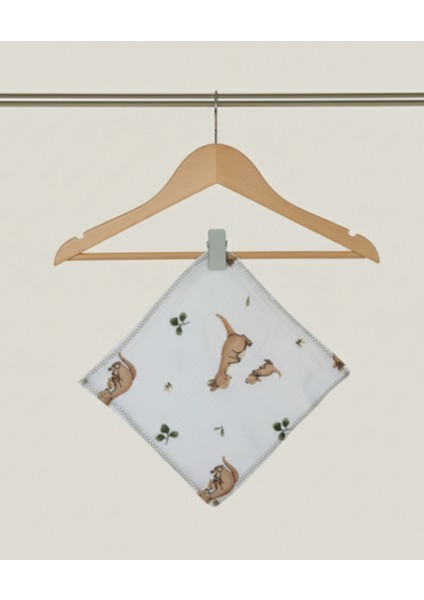 4 Adet %100 Pamuklu Müslin Kumaş Bebek Ağız Mendili