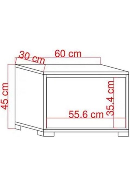 Tek Kapak Ayakkabılık - Atlantık Çam fırsatları