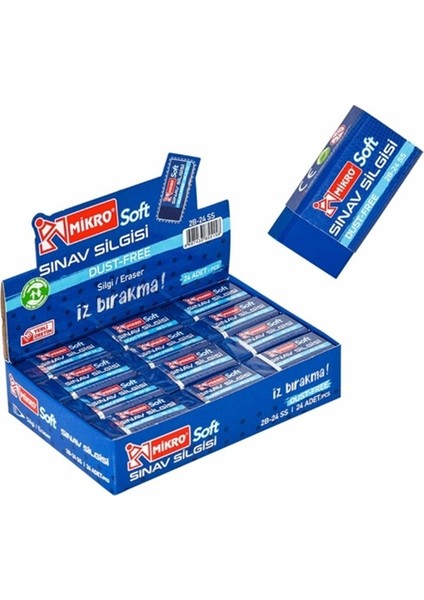 Soft Sınav Silgisi Büyük Kaliteli - 4 Adet