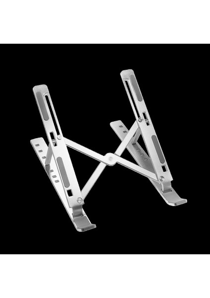Frısby FNC-5150ST, 10"-15.6" Taşınabilir, Katlanır, Notebook Standı, 7 Kademeli Ayarlanabilir Yükseklik, Alüminyum (Gümüş)