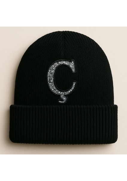 Taşlı Ütülenebilen Veya Sticker Olarak Kullanılabilen 6cm Ç Harfi modelleri