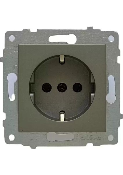 Antrasit Topraklı Priz Çerçevesiz fiyatları
