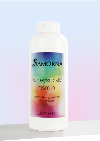 Oda Kokusu Yedek Dolum Şişesi 1000ML. Hanımeli Yasemin Çiçeksi Oda Kokusu