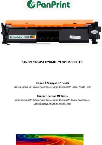 Canon I-Sensys MF-267DW Muadil Toner fiyatları