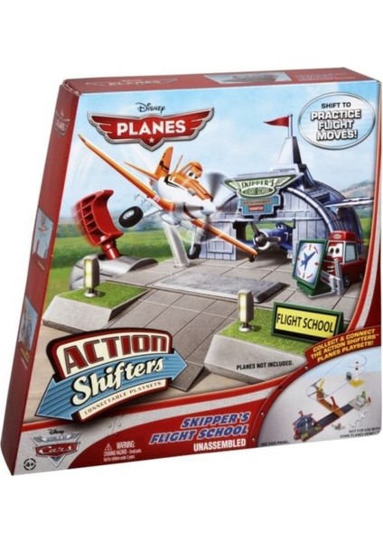 Disney Planes Kaptan Riley Uçuş Okulu Oyuncak Seti Action Shifters BFM39