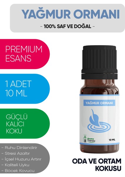 Yağmur Ormanı Esansiyel Koku Yağı Buhardanlık Yağı Difüzör Esansı Hobi Esans Ortam Oda Kokusu 10 ml