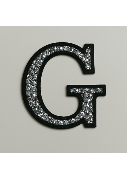 Taşteks Taşlı Ütülenebilen Veya Sticker Olarak Kullanılabilen 6cm G Harfi