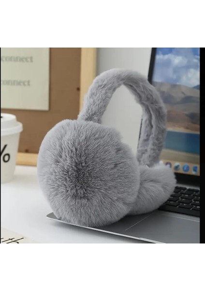 Peluş Katlanabilir Kulaklık , Soğuktan Koruyucu Peluş Kışlık Kulaklık, Kışlık Hediye