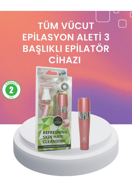 Yumuşak ve Pürüzsüz Cilt Için Epilasyon Seti