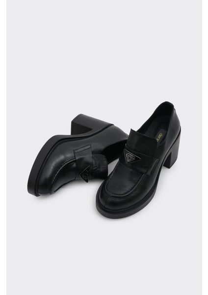 Hakiki Deri Topuklu Tokalı Kadın Casual Ayakkabı fırsatları