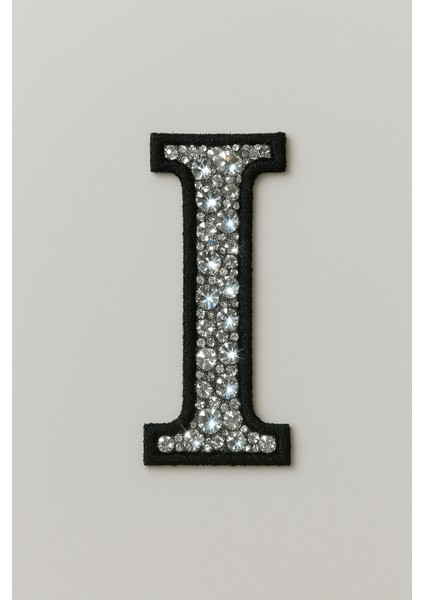 Taşlı Ütülenebilen Veya Sticker Olarak Kullanılabilen 6cm I Harfi