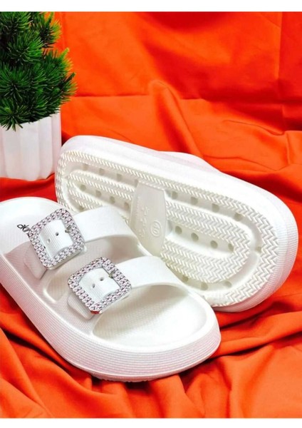 Akınal Bella E282 Çift Tokalı Günlük Ortopedik Kadın Terlik modelleri