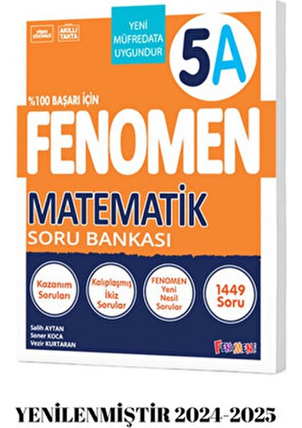 5. Sınıf Matematik B Soru Bankası 454 Soru ile Yeni Nesil Becerileri Geliştirir Fenomen Yayıncılık fiyatları