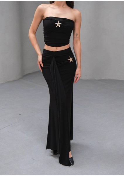 Yıldız Toka Detaylı Etekli Takım indirimleri