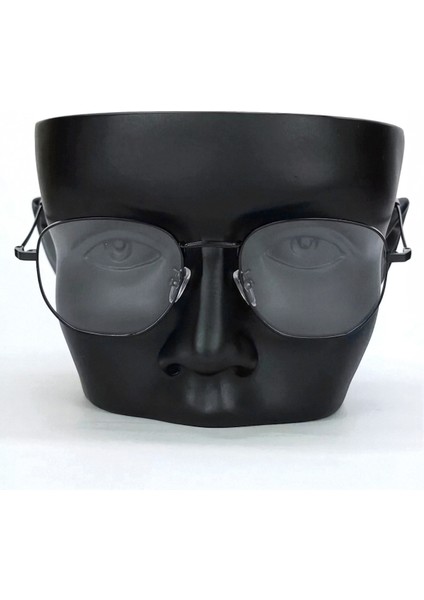 Beşgen Çerçeve Şeffaf Blue Block Gözlük Unisex