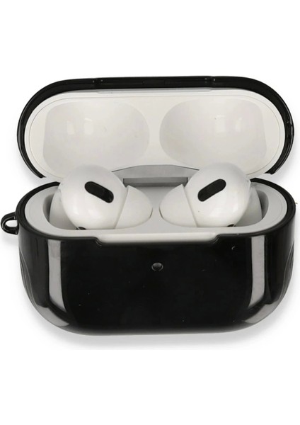 Airpods Pro (1.nesil) 3in1 Kılıf - SIYAH-(5796)