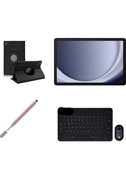 Galaxy Tab A9+ 11''inch (Plus) 6/128GB Tablet+Gold Kalem+Siyah Kılıf+Siyah Klavye Mouse