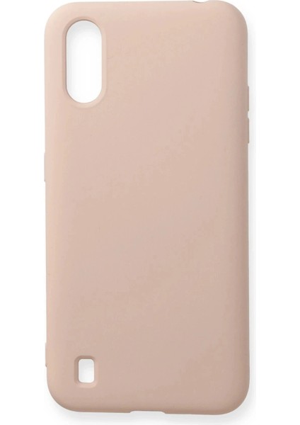 Samsung Galaxy A01 Kılıf Nano Içi Kadife Silikon - PUDRA-(5796)