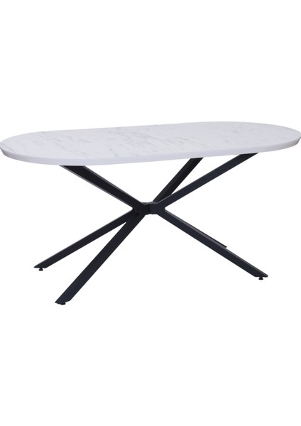 Bohem Metal Boyalı Mdf Lak Panel Yemek Masası 90X170