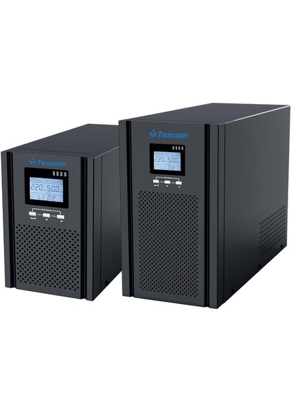 Teos+ 1kva 1f/1f (2X9AH) 5/10DK LCD Onlıne Ups