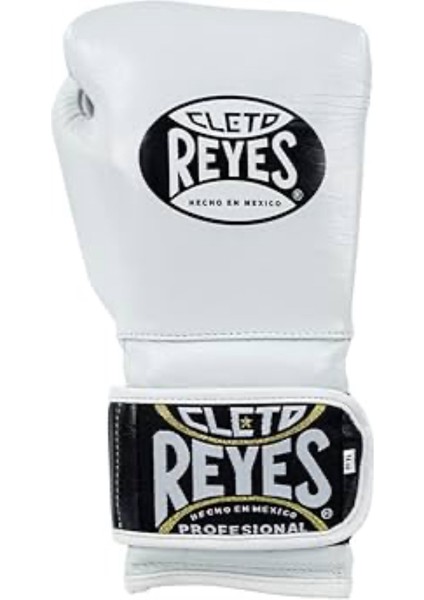 White Leather Strap & Attached Thumb And Hook & Loop Closure Boks Eldiveni modelleri