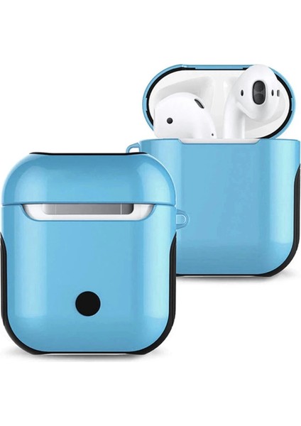 Airpods 2 (2.nesil) 3in1 Kılıf - MAVI-(5796)