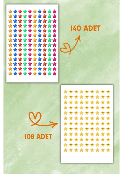 7 Sayfa Öğretmen Sticker Seti Öğrenci/ Ödül/ Ödev Stickerı/a4 Boyutu modelleri
