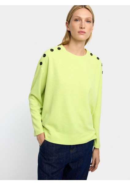 Omuzda Düğme Detaylı Kazak fırsatları