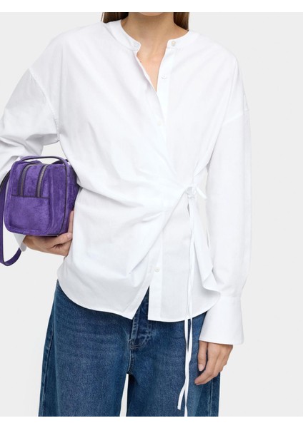 Drape Detaylı %100 Pamuk Gömlek fiyatları