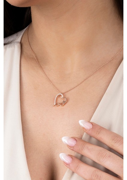 925 Ayar Kadın Kalp Sonsuzluk Gümüş Kolye fiyatları