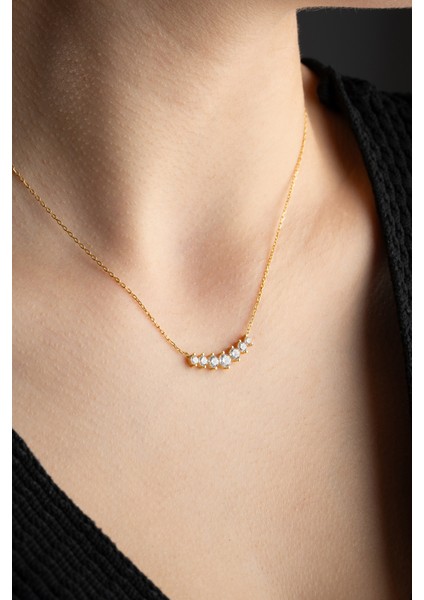 925 Ayar Gümüş Gold Kaplama Pırlanta Montör Kolye fiyatları