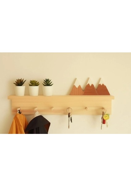 Dekoratif Askılı Raf 40CM x 12CM x 9cm