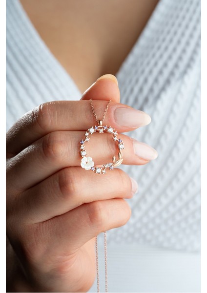 925 Ayar Gümüş Işıklı Kutuda Aşk Yuvası Manolya Çiçeği Kolye fiyatları