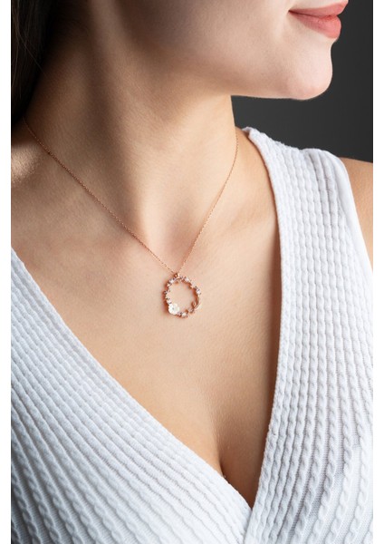 925 Ayar Gümüş Işıklı Kutuda Aşk Yuvası Manolya Çiçeği Kolye modelleri