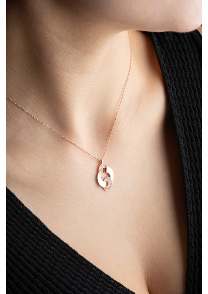 925 Ayar Gümüş Sonsuzluk Model Kadın Kolye modelleri