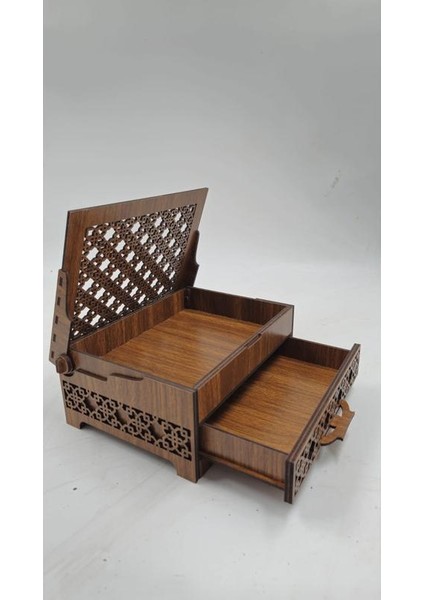 Ahşap Dekoratif Tek Çekmeceli Kutu 19 cm x 15 cm x 8 cm fırsatları