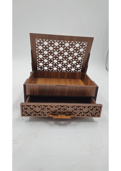 Ahşap Dekoratif Tek Çekmeceli Kutu 19 cm x 15 cm x 8 cm indirimleri