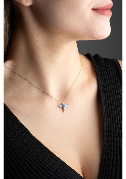 925 Ayar Gümüş Rodyum Kaplama Melek Model Kolye modelleri