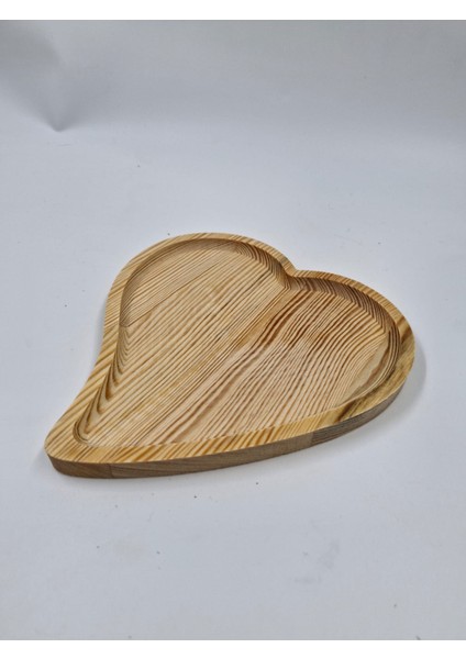 Ahşap Dekoratif Çerez Tabağı 23 cm x 20 cm