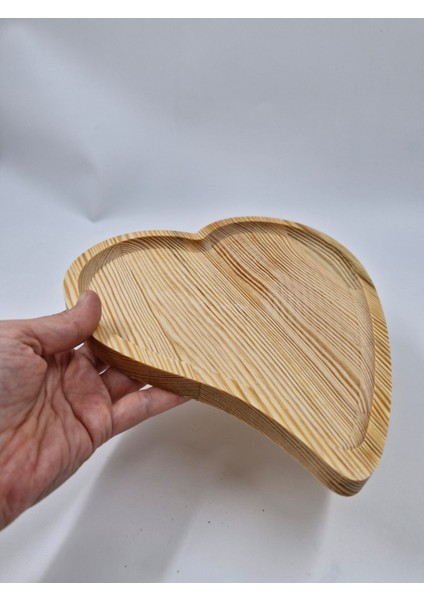 Ahşap Dekoratif Çerez Tabağı 23 cm x 20 cm modelleri