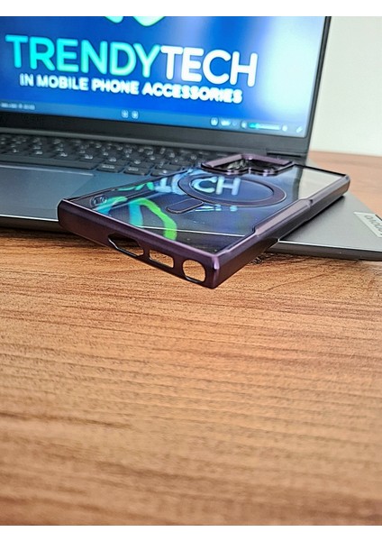 Samsung Galaxy S22 Ultra Yüksek Kalite Magsafe Şarj Özellikli Kamera Koruma Çıkıntılı Esnek Kılıf