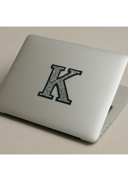 Taşlı Ütülenebilen Veya Sticker Olarak Kullanılabilen 6cm K Harfi modelleri