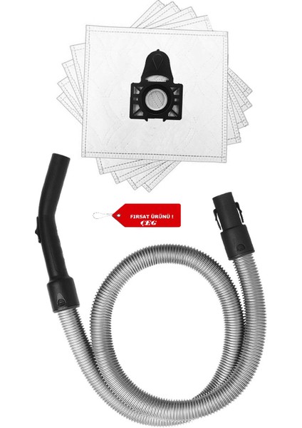 S 6355 Yp 1800W Elektrikli Süpürge Hortumu Torba Hediyeli Çeg