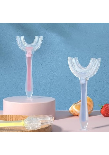 Çocuklar Için U Tipi 360° Silikon Diş Fırçası – Ağız Yapısına Uygun, Yumuşak Kıllı, 2-12 Yaş modelleri