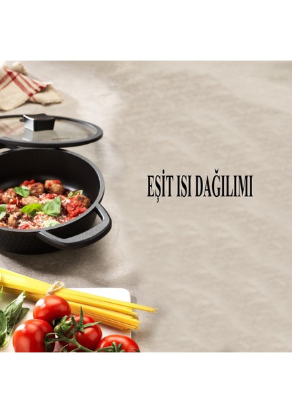 Hektor Döküm Kısa Tencere 22 cm modelleri