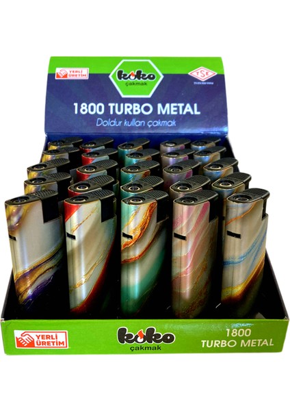 Metal Rüzgar Turbo Çakmak 25 Adet Doldurulabilir fiyatları