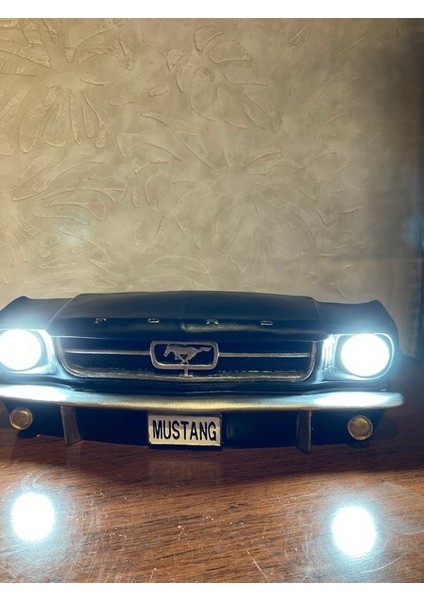 Işıklı Mustang Duvar Obje Araba Siyah fiyatları