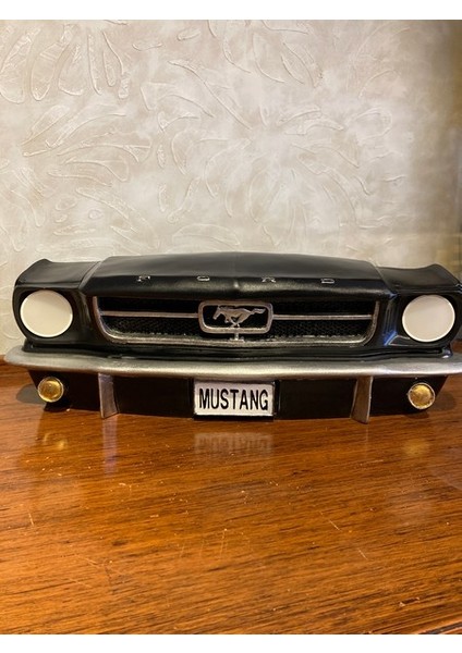 Işıklı Mustang Duvar Obje Araba Siyah
